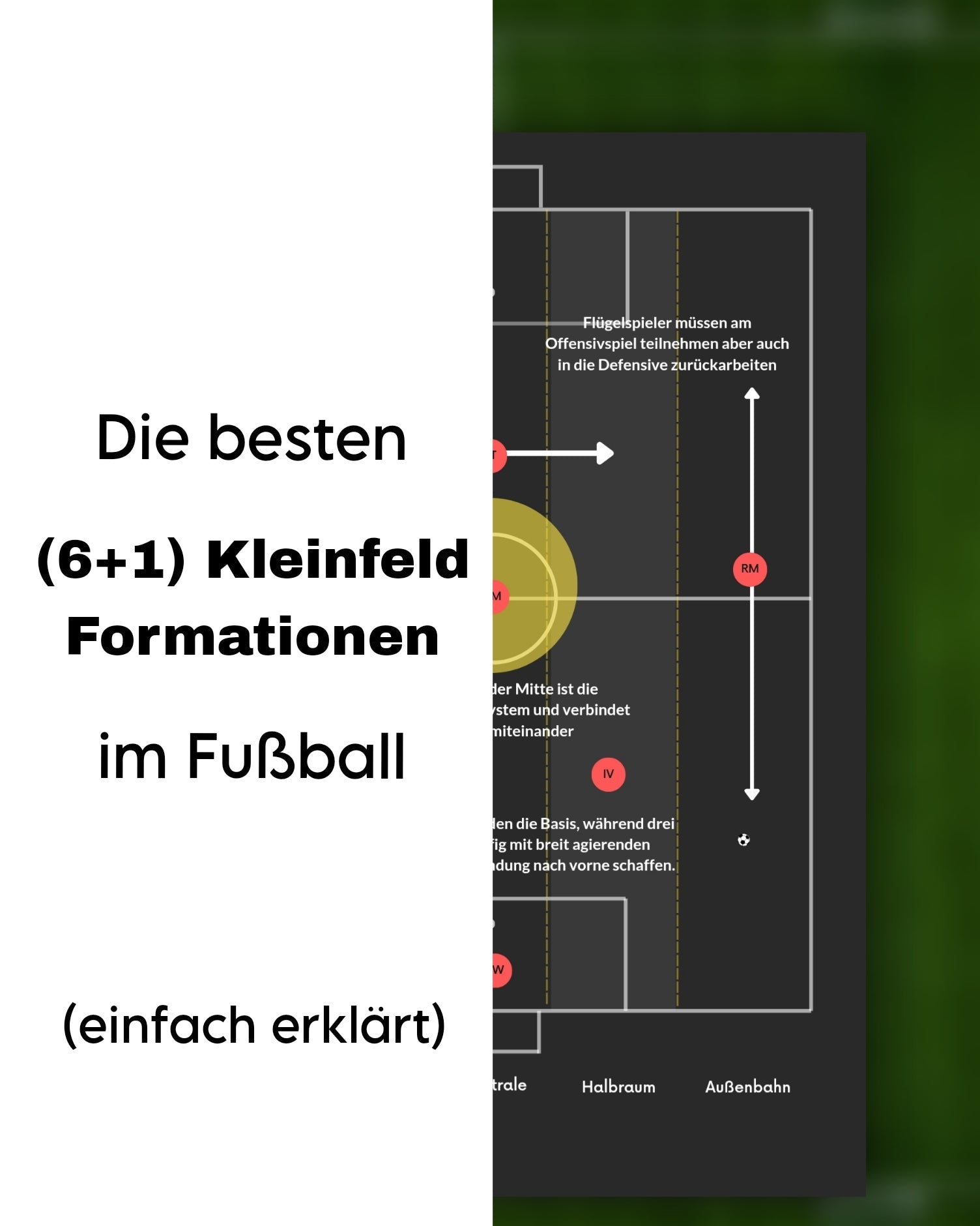 Die besten 6+1 Formationen (Kleinfeld) im Fußball